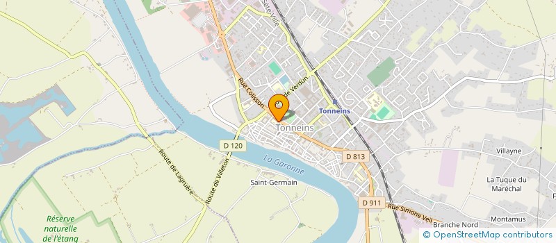 localisation de l'entreprise MONSIEUR NICOLAS GENAIN  TONNEINS