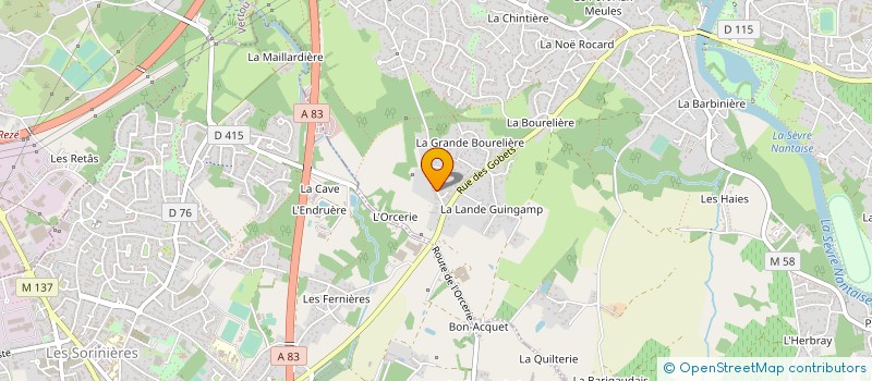 localisation de l'entreprise MONSIEUR NICOLAS GENET  VERTOU