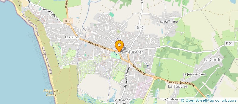 localisation de l'entreprise MONSIEUR NICOLAS GENTREAU à BREM-SUR-MER