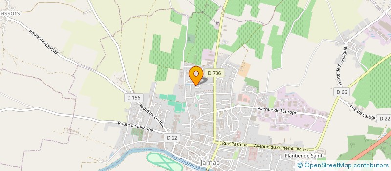 localisation de l'entreprise MONSIEUR NICOLAS GEORGEON à JARNAC