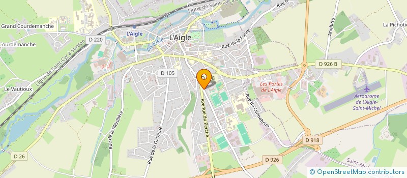 localisation de l'entreprise MONSIEUR NICOLAS GERARD DEFAUX à L'AIGLE