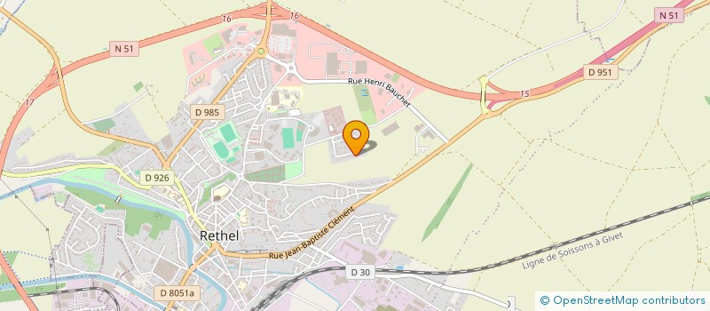 localisation de l'entreprise MONSIEUR NICOLAS GHOZLAND  RETHEL