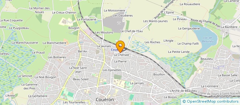 localisation de l'entreprise MONSIEUR NICOLAS GIAICHEL à COUERON
