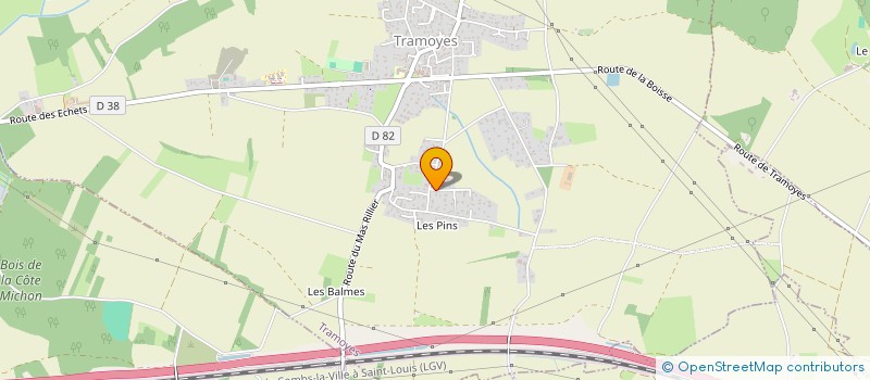 localisation de l'entreprise MONSIEUR NICOLAS GIBASSIER  TRAMOYES