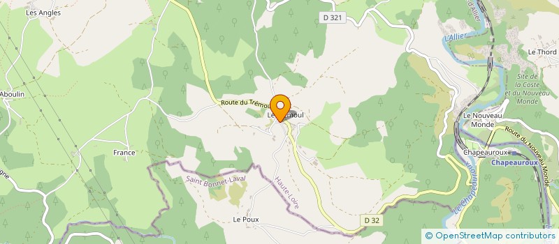 localisation de l'entreprise MONSIEUR NICOLAS GIBERT  SAINT-CHRISTOPHE-D'ALLIER