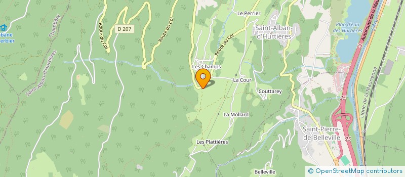 localisation de l'entreprise MONSIEUR NICOLAS GILBERT à SAINT-ALBAN-D'HURTIERES