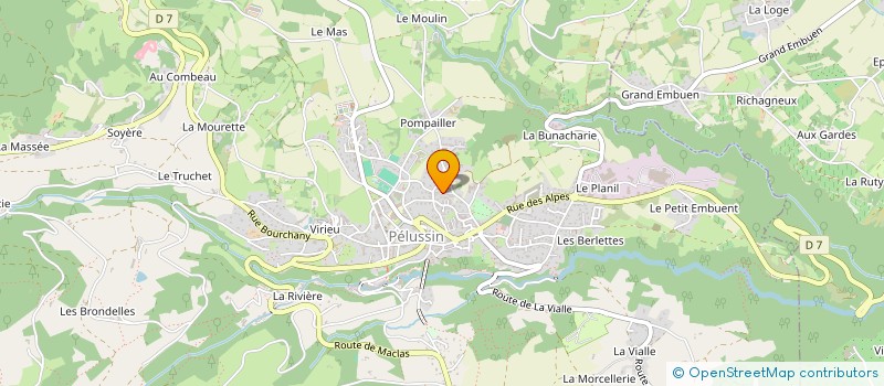 localisation de l'entreprise MONSIEUR NICOLAS GILBERT  PELUSSIN