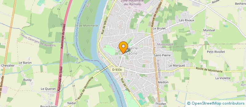 localisation de l'entreprise MONSIEUR NICOLAS GILLE  MONTMERLE-SUR-SAONE