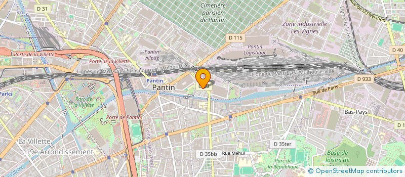 localisation de l'entreprise MONSIEUR NICOLAS GILOT  PANTIN