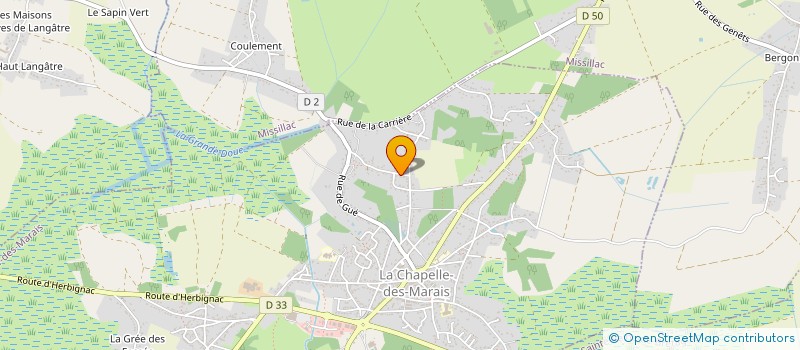 localisation de l'entreprise MONSIEUR NICOLAS GILQUIN à LA CHAPELLE-DES-MARAIS