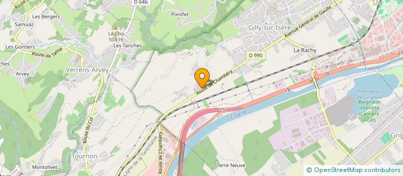 localisation de l'entreprise MONSIEUR NICOLAS GINET  GILLY-SUR-ISERE