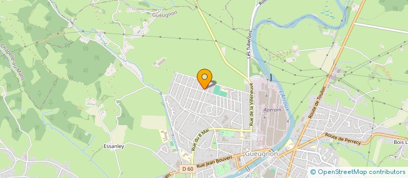 localisation de l'entreprise MONSIEUR NICOLAS GIRARD  GUEUGNON