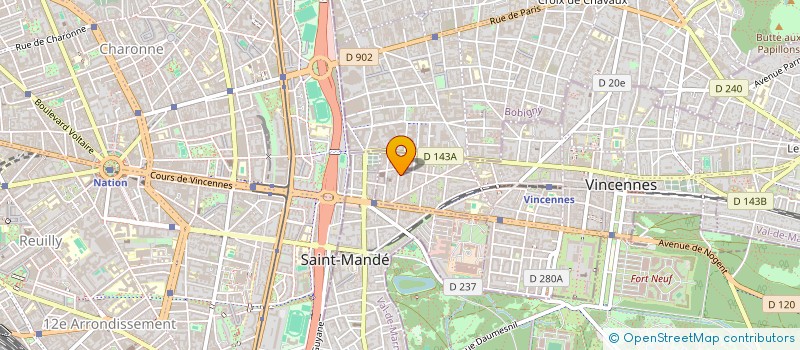 localisation de l'entreprise MONSIEUR NICOLAS GIRARDEAU-MONTAUT à VINCENNES