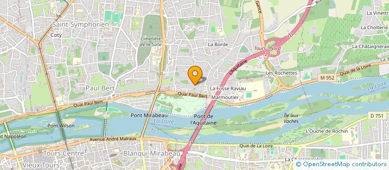 localisation de l'entreprise MONSIEUR NICOLAS GIRAUD  TOURS