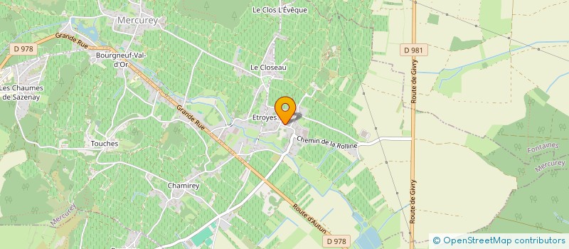 localisation de l'entreprise MONSIEUR NICOLAS GIRAUD  MERCUREY