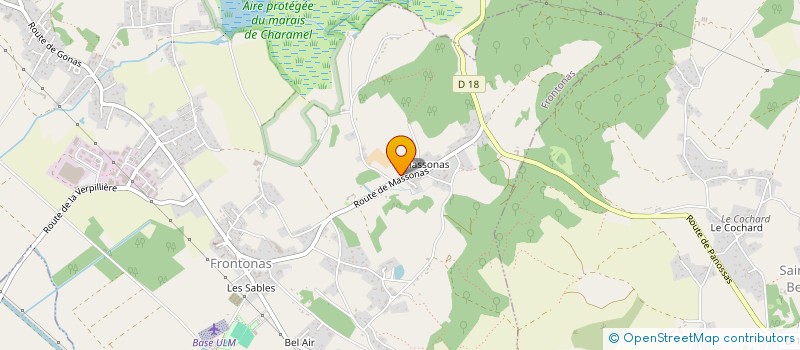 localisation de l'entreprise MONSIEUR NICOLAS GIVAUDAN  FRONTONAS