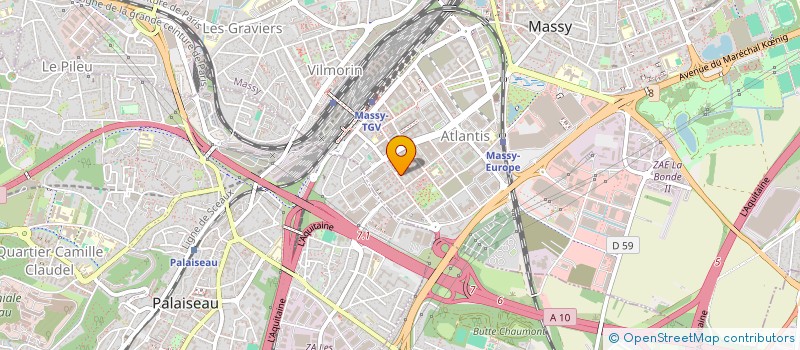 localisation de l'entreprise MONSIEUR NICOLAS GLED  MASSY