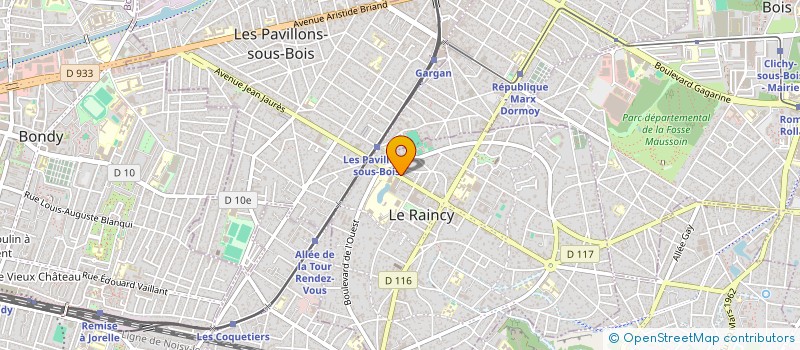 localisation de l'entreprise MONSIEUR NICOLAS GLEIZES à LE RAINCY