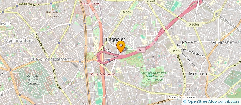 localisation de l'entreprise MONSIEUR NICOLAS GOLOUBENKO à BAGNOLET