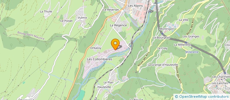 localisation de l'entreprise MONSIEUR NICOLAS GONIN  BOURG-SAINT-MAURICE