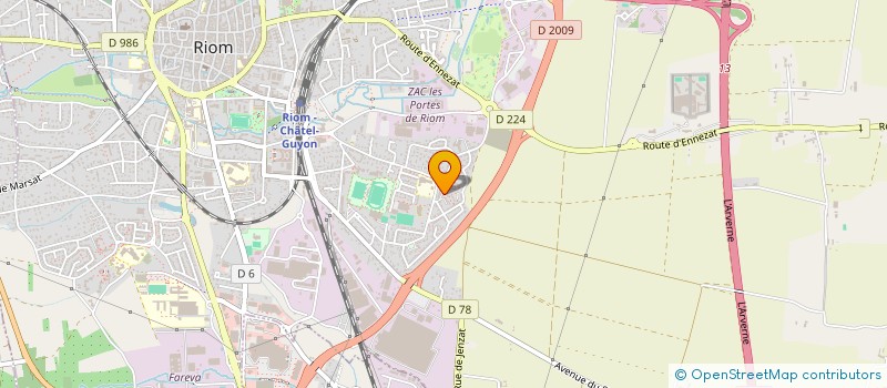 localisation de l'entreprise MONSIEUR NICOLAS GONINET  RIOM