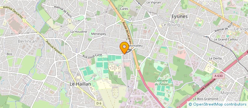 localisation de l'entreprise MONSIEUR NICOLAS GONTIER  EYSINES