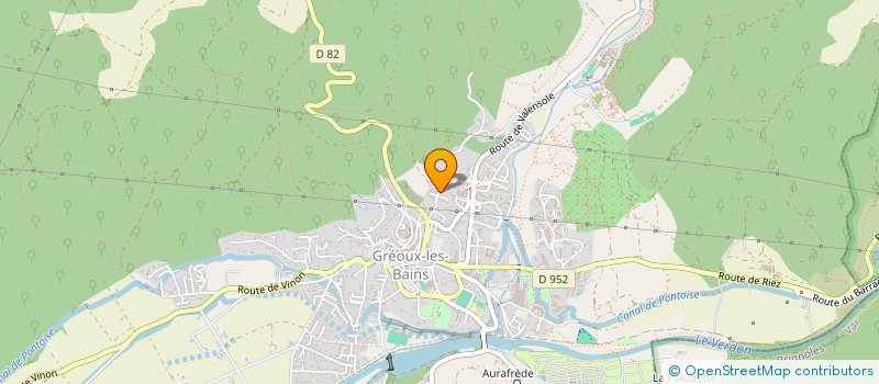 localisation de l'entreprise MONSIEUR NICOLAS GOTHIER  GREOUX-LES-BAINS