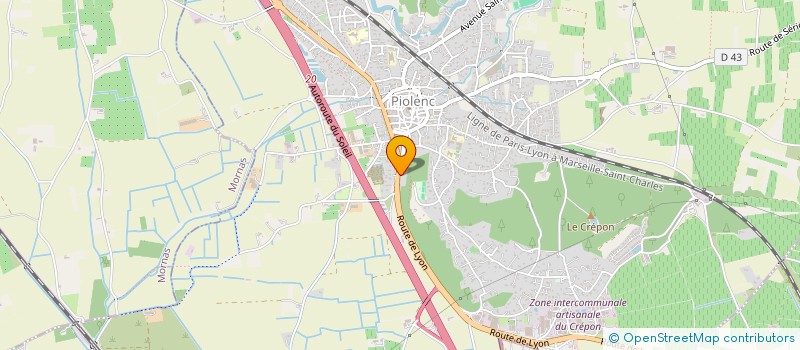 localisation de l'entreprise MONSIEUR NICOLAS GOUDET  PIOLENC