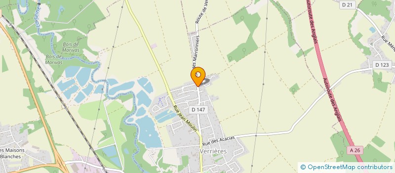 localisation de l'entreprise MONSIEUR NICOLAS GOUELLE  VERRIERES