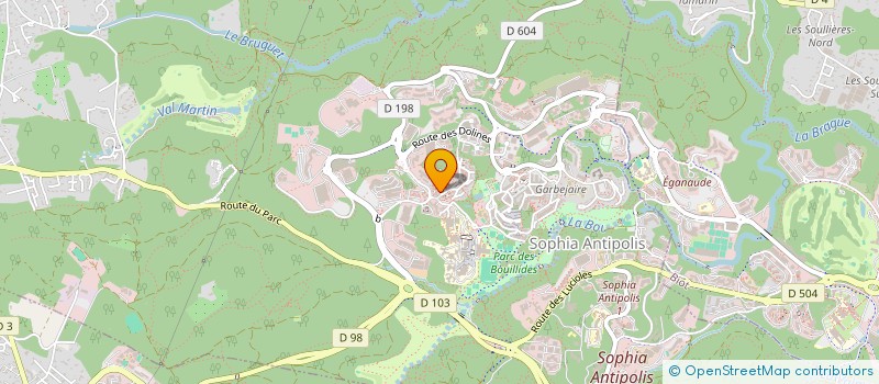 localisation de l'entreprise MONSIEUR NICOLAS GOURBEYRE  VALBONNE