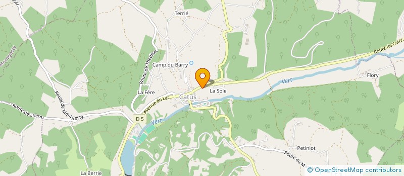 localisation de l'entreprise MONSIEUR NICOLAS GOURDON  CATUS