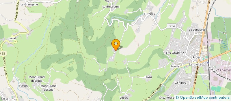 localisation de l'entreprise MONSIEUR NICOLAS GOUREAU  ENTRELACS