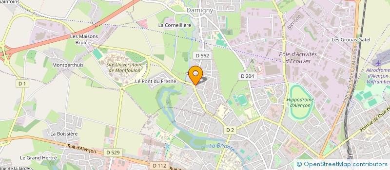 localisation de l'entreprise MONSIEUR NICOLAS GOUVENOU à DAMIGNY