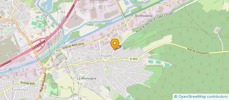 localisation de l'entreprise MONSIEUR NICOLAS GRANDCLEMENT  ETUPES