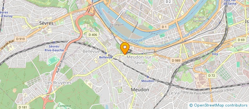 localisation de l'entreprise MONSIEUR NICOLAS GRANDEMANGE  MEUDON