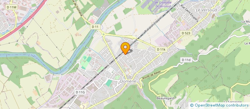 localisation de l'entreprise MONSIEUR NICOLAS GRANDJEAN  LE VERSOUD