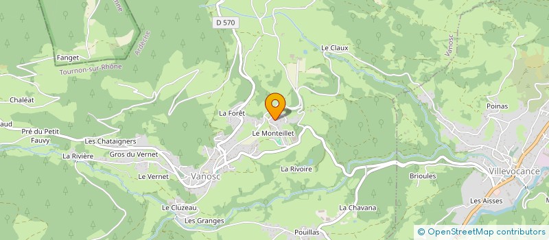 localisation de l'entreprise MONSIEUR NICOLAS GRANGEON  VANOSC