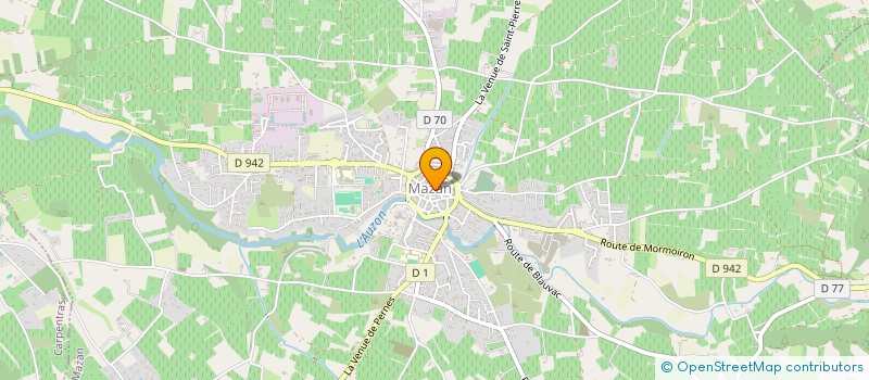 localisation de l'entreprise MONSIEUR NICOLAS GRANGIER  MAZAN