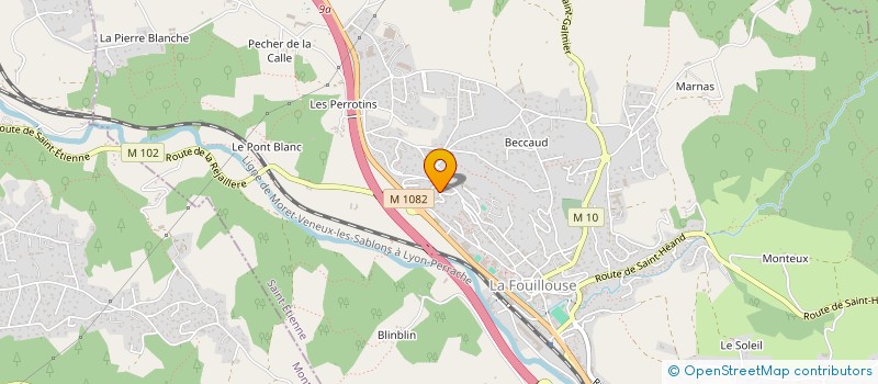 localisation de l'entreprise MONSIEUR NICOLAS GRANJON  LA FOUILLOUSE