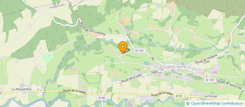 localisation de l'entreprise MONSIEUR NICOLAS GRARE  LE GRAND-SERRE