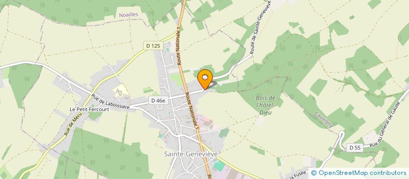 localisation de l'entreprise MONSIEUR NICOLAS GRASSART  SAINTE-GENEVIEVE