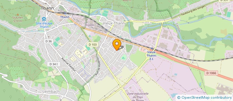 localisation de l'entreprise MONSIEUR NICOLAS GRAVEY  VIEUX-THANN