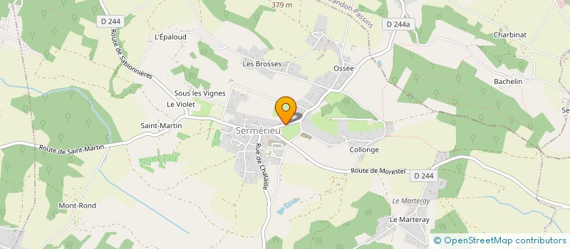 localisation de l'entreprise MONSIEUR NICOLAS GREFF  SERMERIEU