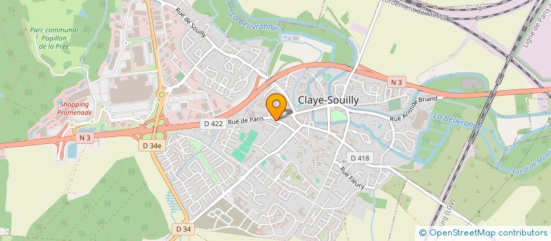 localisation de l'entreprise MONSIEUR NICOLAS GREGOIRE  CLAYE-SOUILLY