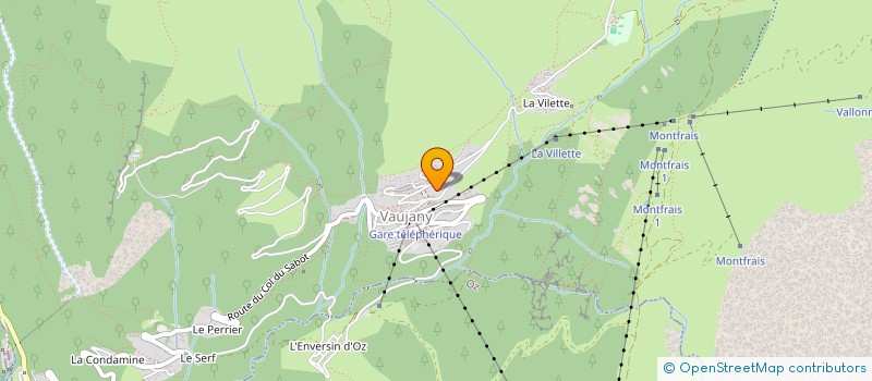 localisation de l'entreprise MONSIEUR NICOLAS GRENETIER  VAUJANY