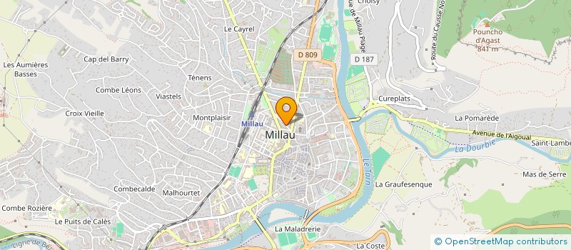 localisation de l'entreprise MONSIEUR NICOLAS GRENIER  MILLAU