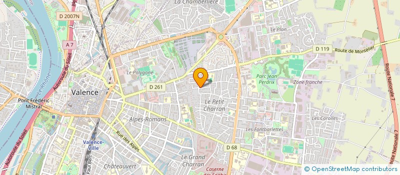 localisation de l'entreprise MONSIEUR NICOLAS GRIMAUD à VALENCE