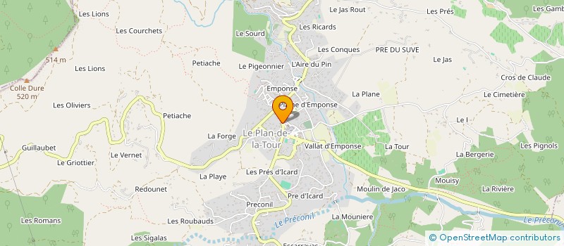 localisation de l'entreprise MONSIEUR NICOLAS GRINDA  LE PLAN-DE-LA-TOUR