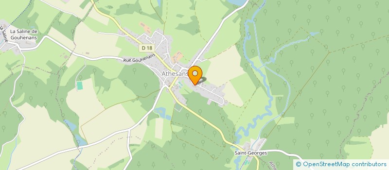localisation de l'entreprise MONSIEUR NICOLAS GRONDIN  ATHESANS-ETROITEFONTAINE