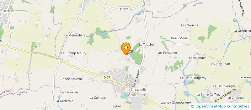 localisation de l'entreprise MONSIEUR NICOLAS GROSSET  LA CHAPELLE-CHAUSSEE